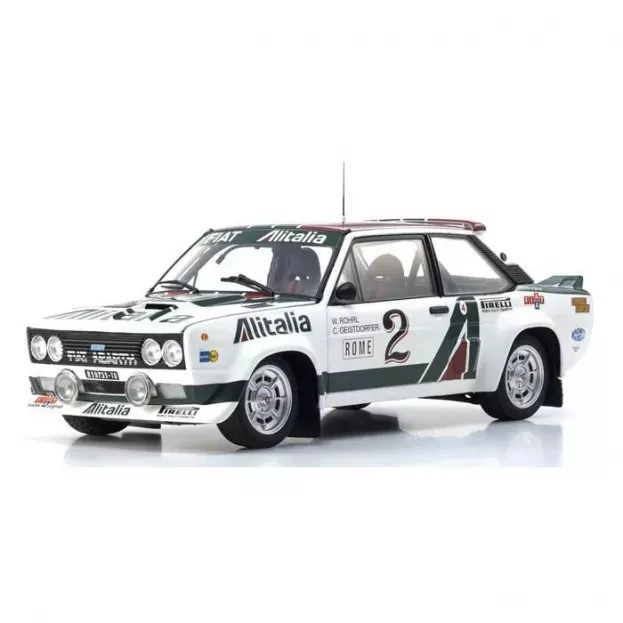 Kyosho Fiat 131 Abarth Alitalia night Version N 2 4th Rally Montecarlo 1978 Walter Rohrl Christian Geistdorfer 1:18 08376G
