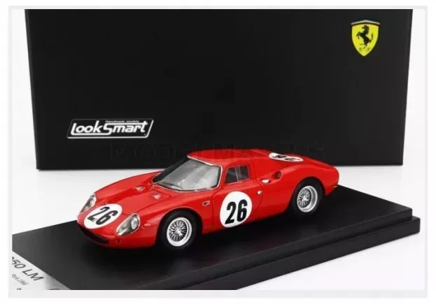 Looksmart Ferrari 250lm Coupe N 26 1000km Paris 1966 David Piper Mike Parkes 1:43 LSRC127