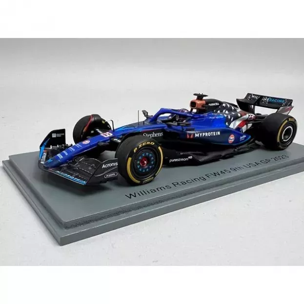 Spark Williams F1 Fw45 Team Williams Racing Gulf N 23 Austin Usa Gp 2023 Alexander Albon 1:43 S8917