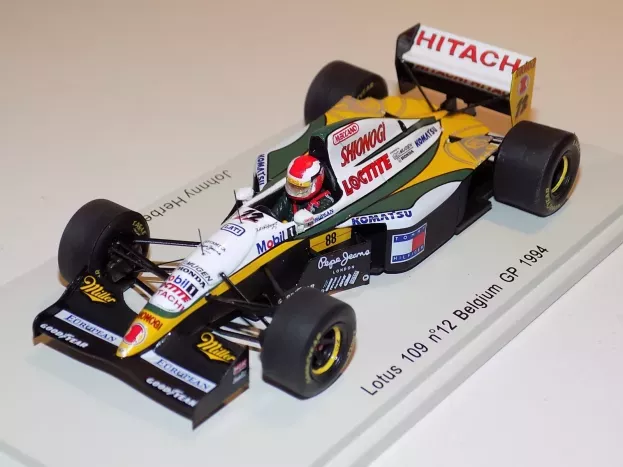 Spark Lotus F1 109 N 12 Belgium Gp 1994 Johnny Herbert 1:43 S1670