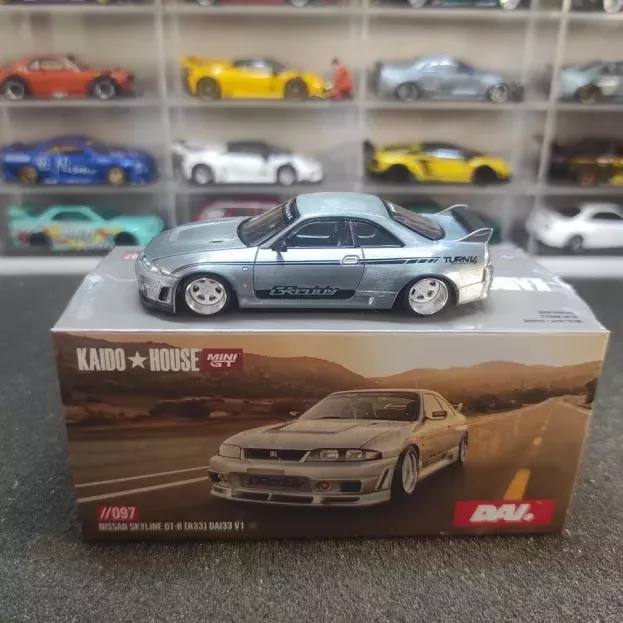 Mini-GT Nissan Skyline Gt-r r33 Kaido Works Dai33 V1 Coupe 1997 1:64 KHMG097