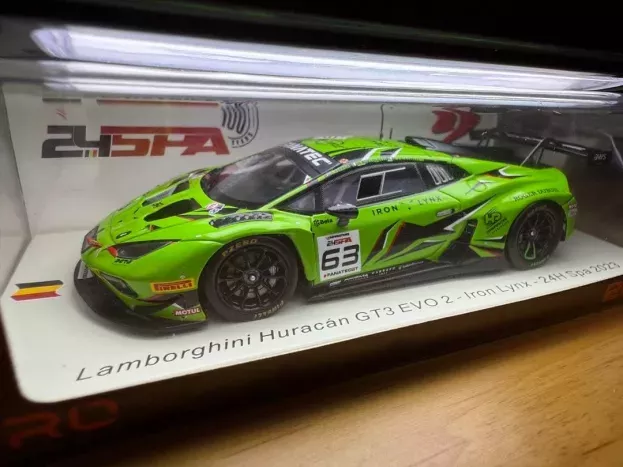 Spark Lamborghini Huracan Gt3 Evo 2 Team Iron Lynx N 63 24h Spa 2023 A.caldarelli J.pepper M.bortolotti 1:43 SB739