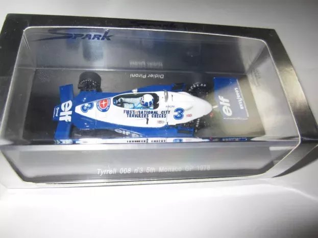 Spark Tyrrell F1 008 N 3 Monaco Gp 1978 Didier Pironi 1:43 S1731