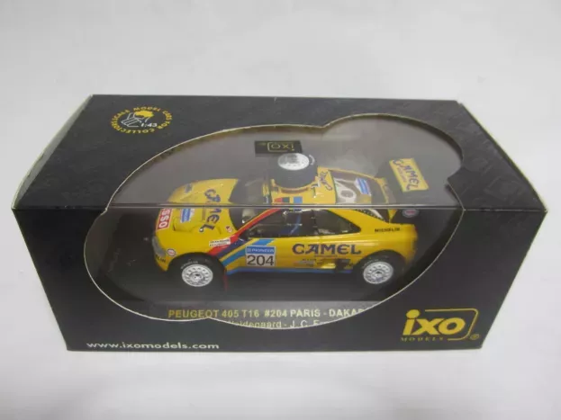 IXO Models Peugeot 405 T16 N 204 Parigi Dakar 1990 Waldegaard-fenouil 1:43 RAC042