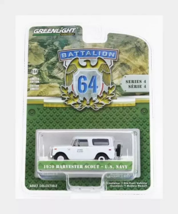 Greenlight International Harvester Scout Usa Navy Military 1970 1:64 61040D