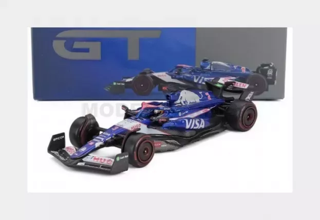 Mini GT Racing Bulls F1 Vcarb-01 Team Visa Cash App N 3 Bahrain Gp 2024 Daniel Ricciardo 1:64 MGT01006-L