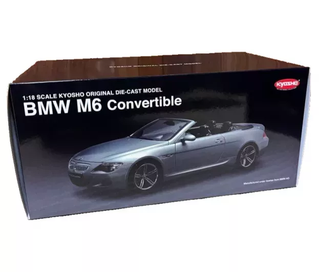 Kyosho Bmw 6-series M6 Convertible Cabriolet 2006 1:18 08704S