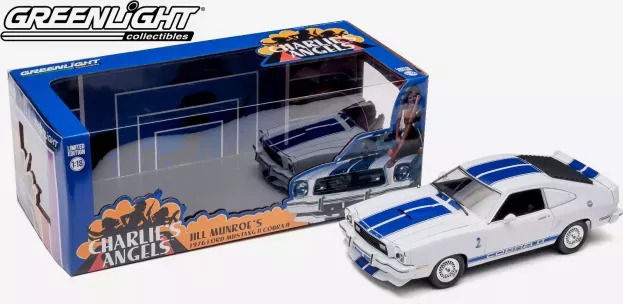 Greenlight Ford Shelby Mustang Ii Cobra Ii 1976 Charlie's Angels jill Munroe's Car 1:18 12880