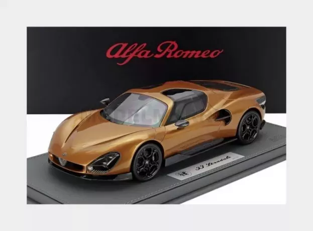 BBR Alfa Romeo 33 Stradale 2025 Con Vetrina With Showcase 1:18 P18264E-VET