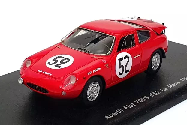 Spark Fiat 700s Abarth N 52 24h Le Mans 1962 Demetz Bianchi 1:43 S1322