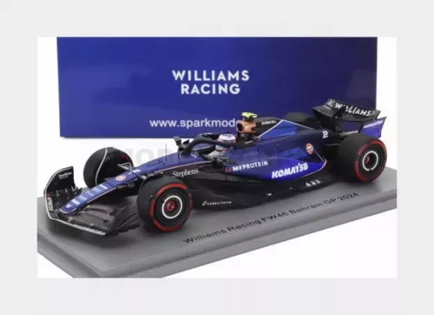 Spark Williams F1 Fw46 Team Williams Racing N 2 Bahrain Gp 2024 Logan Sargeant 1:43 S9525