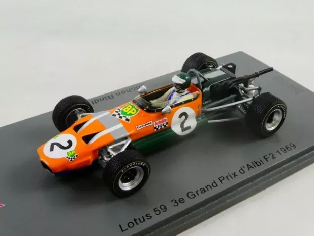 Spark Lotus F2 59 N 2 3rd Albi Gp 1969 J.rindt 1:43 SF186