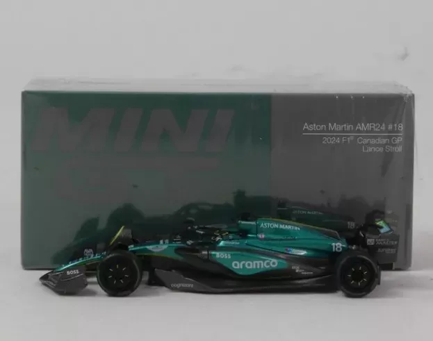 Mini GT Aston Martin F1 Amr24 Team Aramco Cognizant N 18 Canada Gp 2024 Lance Stroll 1:64 MGT01114-L