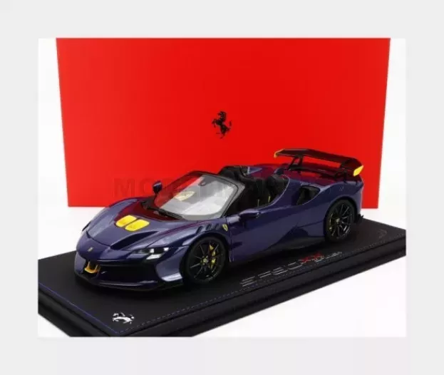 BBR Ferrari Sf90 Xx Stradale Spider 2024 Con Vetrina With Showcase 1:18 P18238i-VET
