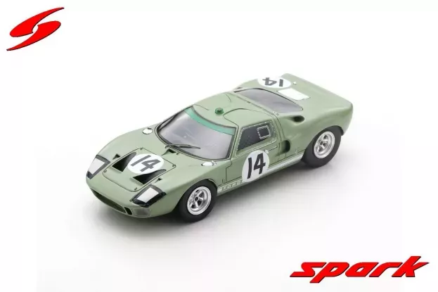 Spark Ford Gt40 4.7l V8 Team Ford Advanced Vehicles N 14 24h Le Mans 1965 Sir J.whitmore I.ireland 1:43 S4534