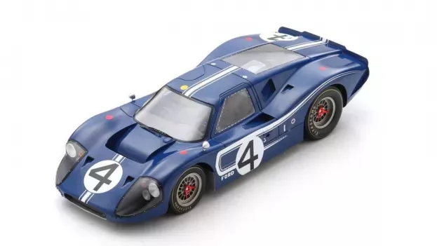 Spark Ford Gt40 Mkiv 7.0l V8 Team Ford Motor Company Holman & Moody N 4 24h Le Mans 1967 L.ruby D.hulme 1:18 18S683