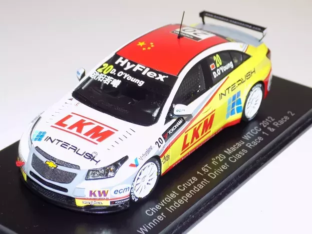 Spark Chevrolet Cruze 1.6t N 20 Winner Independent Driver Class Race 1 Race 2 Macau Wtcc 2012 D.o'yound 1:43 S2493