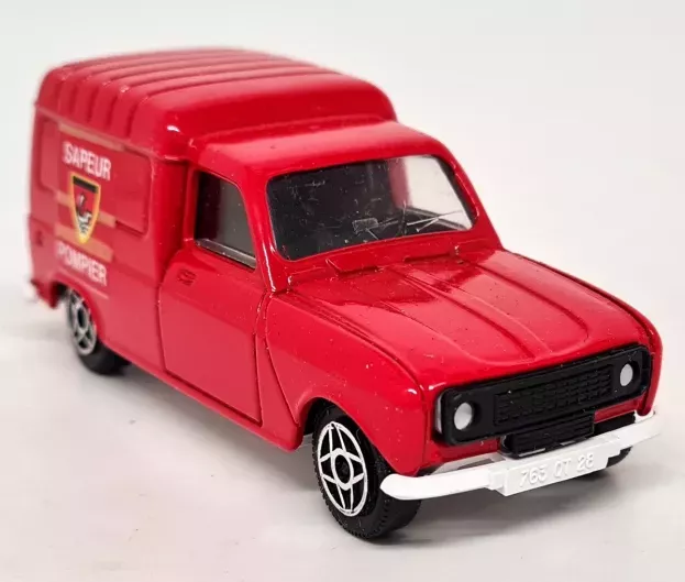 Solido Renault R4 Fourgonette Van Ville De Paris Fire Engine 1:43 1325