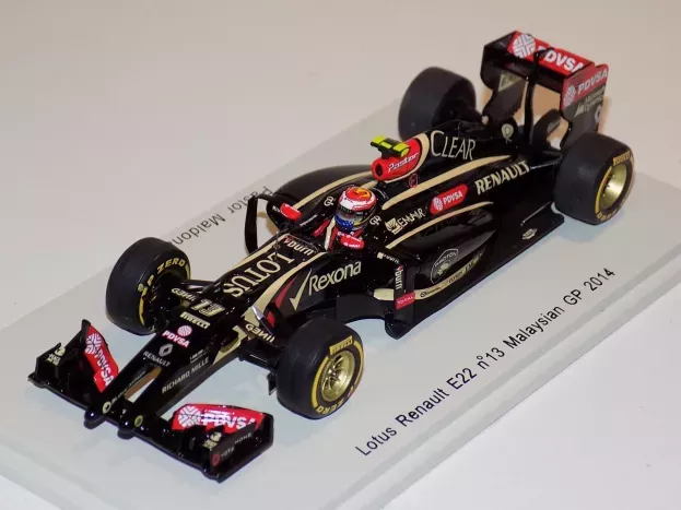 Spark Lotus F1 Renault E22 N 13 Malesyan Gp 2014 Pastor Maldonado 1:43 S3090