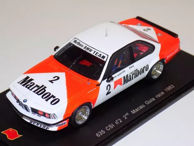 Spark Bmw 635 Csi Coupe N 2 2nd Macau Guia Race 1983 1:43 SA053