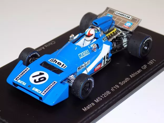 Spark Matra Simca F1 Ms120b N 19 South African Gp 1971 Chris Amon 1:43 S1726