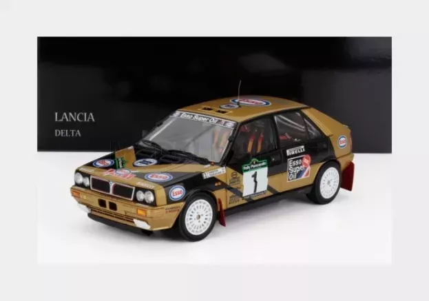 Kyosho Lancia Delta Hf Integrale 4wd Team Esso N 1 Winner Rally Piancavallo 1987 Fabrizio Tabaton Luciano Tedeschini 1:18 08960D