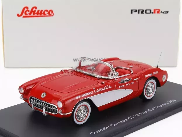 Schuco Chevrolet Corvette C1 V8 Spider Pace Car Daytona 1956 1:43 43U00048