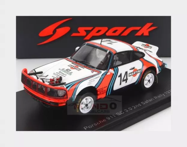 Spark Porsche 911 Sc 3.0 Coupe Martini Racing N 14 night Version Rally East African Safari 1978 V.preston Jr. J.lyall 1:43 S4019