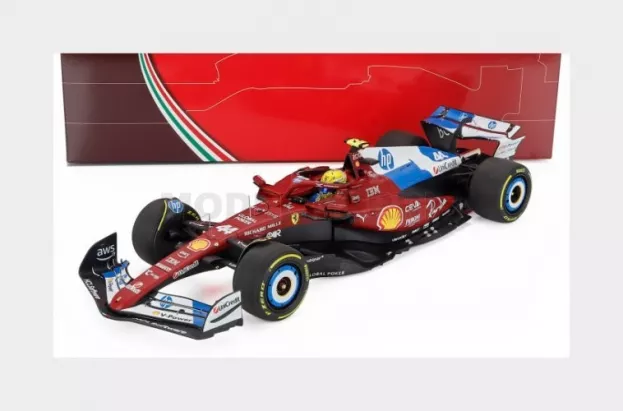 BBR Ferrari F1 Sf-25 Team Scuderia Ferrari Hp N 44 Miami Gp 2025 Lewis Hamilton Polyfoam Packaging 1:18 P18267B44