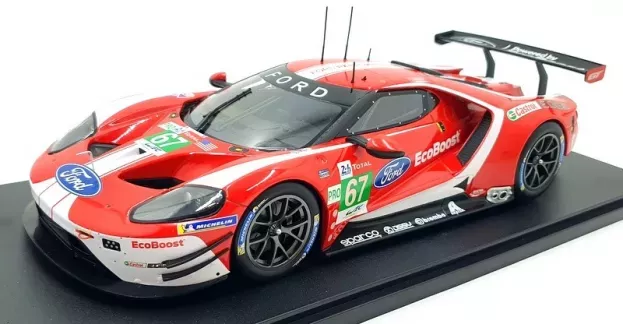 IXO Models Ford Gt Ford Ecoboost 3.5l Turbo V6 Team Ford Chip Ganassi Uk N 67 4th Lmgte Pro Class 24h Le Mans 2019 H.tincknell A.priaulx J.bomarito 1:18 FGT18104