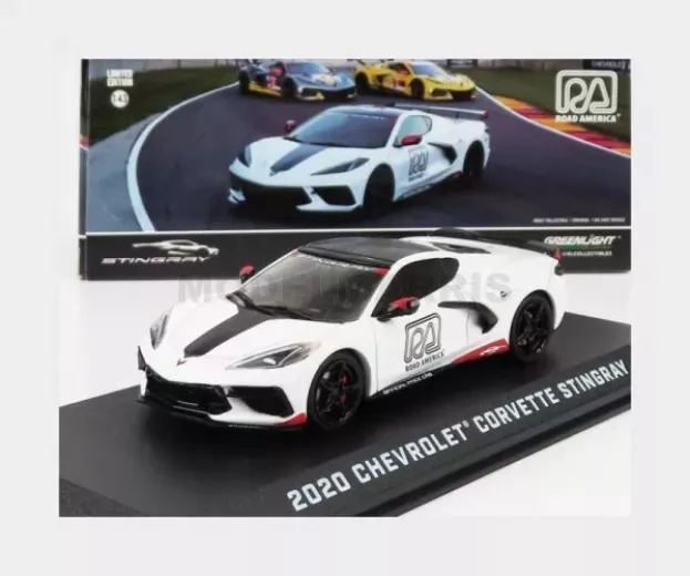 Greenlight Chevrolet Corvette C8 Official Pace Car Road America 2020 1:43 86623