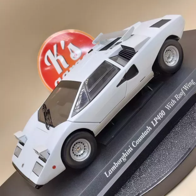 Kyosho Lamborghini Countach Lp400 With Wing Roof 1974 1:18 08324W