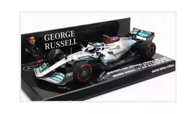 Minichamps Mercedes F1 W13e Team Mercedes-amg Petronas F1 N 63 first F1 Win Winner Brazilian Gp 2022 George Russell 1:43 417222163