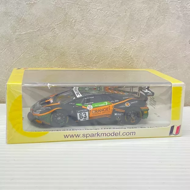 Spark Lamborghini Huracan Gt3 Evo Team Orange 1 Fff Racing N 63 24h Spa 2021 M.bortolotti M.mapelli A.caldarelli 1:43 SB436