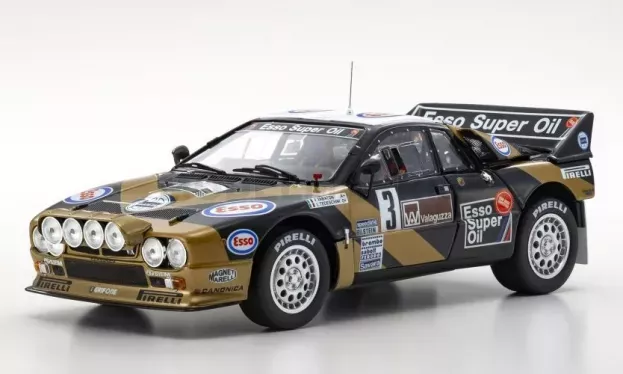 Kyosho Lancia 037 Grifone Esso N 3 Rally Targa Florio 1985 F.tabaton L-tedeschini 1:18 08306H