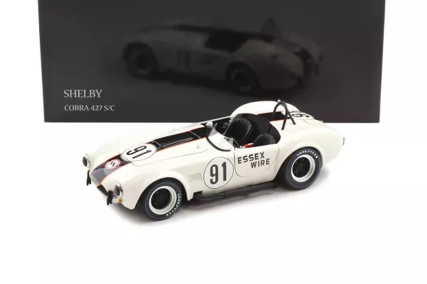Kyosho Ford Shelby Cobra 427 S c Spider Essex Wire N 91 500km Bridgehampton 1965 S.scott 1:18 08047EW