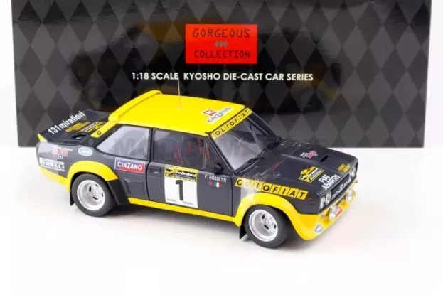 Kyosho Fiat 131 Abarth N 1 Rally New Zealand 1977 F.bacchelli 1:18 08372C