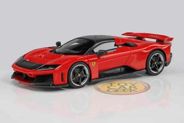 BBR Ferrari F80 2024 Carbon Silver Rims 1:43 BBRC305A1