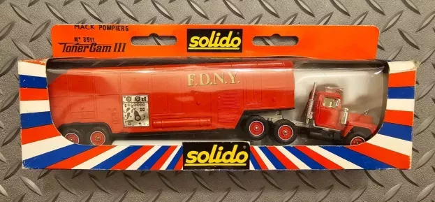 Solido Mack R600 Truck Fire Engine F.d.n.y. 1978 Vigile Del Fuoco 1:64 3511