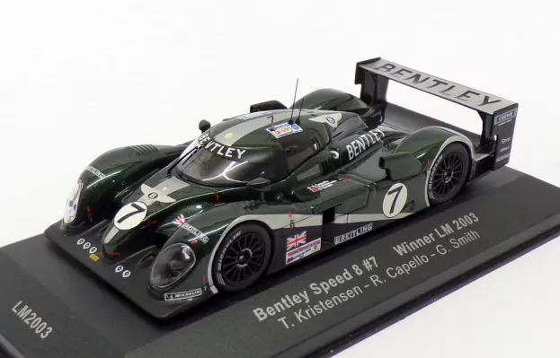 IXO Models Bentley Speed 8 4.0l Turbo V8 Team Bentley N 7 Winner 24h Le Mans 2003 Tom Kristensen Rinaldo Capello Guy Smith 1:43 LM2003