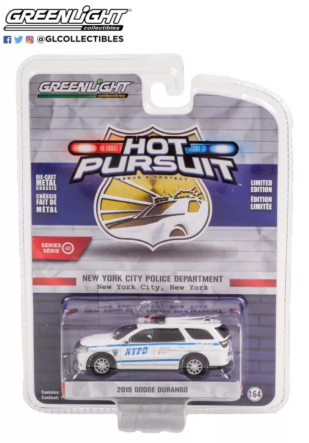 Greenlight Dodge Durango New York Police 2019 1:64 42980F
