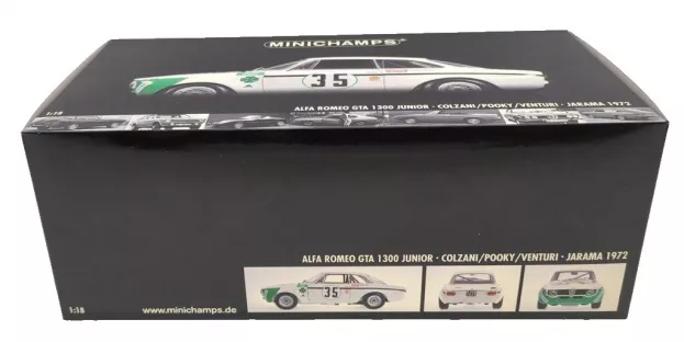 Minichamps Alfa Romeo Gta 1300 Junior N 35 Colzani Venturi Cazzago Jarama 1972 1:18 100721235