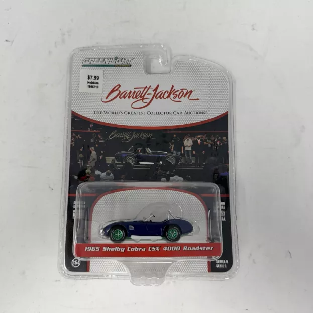 Greenlight Ford Shelby Cobra Spider Csx 4000 1965 Lot 1353 Barret Jackson 1:64 37250B