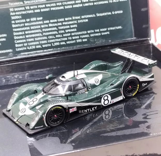 Minichamps Bentley Exp Speed 8 4.0l Turbo V8 Team Bentley N 8 4th Le Mans 2002 A.wallace B.leitzinger V.d.poele 1:43 436021308