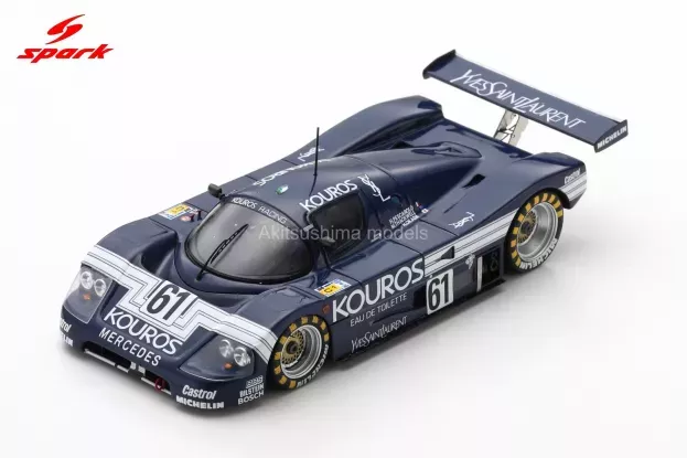 Spark Sauber C9 Mercedes M117 5.0l Turbo V8 Team Kouros Racing N 61 24h Le Mans 1987 M.thackwell H.pescarolo H.okada 1:43 S1257