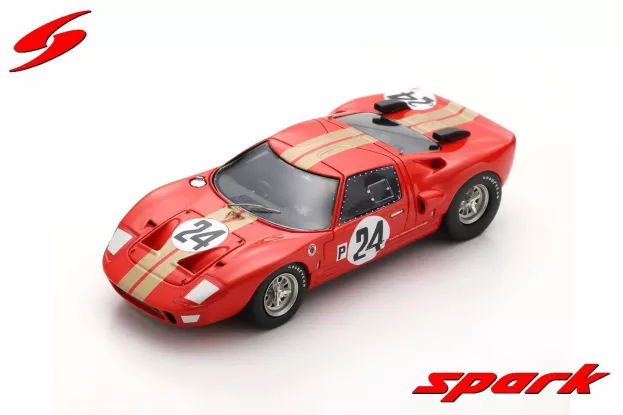 Spark Ford Gt40 4.7l V8 Amr2 N 24 12h Sebring 1966 G.hill J.stewart 1:43 S2772