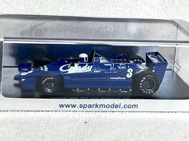 Spark Tyrrell F1 009 N 3 3rd Belgium Gp 1979 Didier Pironi 1:43 S1734