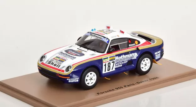 Spark Porsche 959 N 187 6th Rally Paris-dakar 1986 R.kussmaul H.unger 1:43 S7816