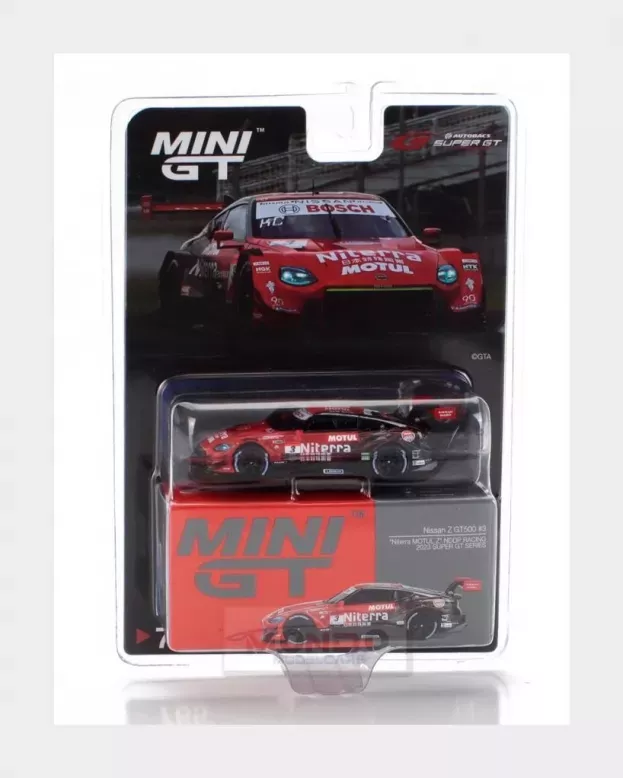 Mini GT Nissan Type Z Team Niterra Motul Nddp Racing N 3 Gt500 Class Super Gt 2023 Katsumasa Chiyo Mitsunori Takaboshi 1:64 MGT00765-BL