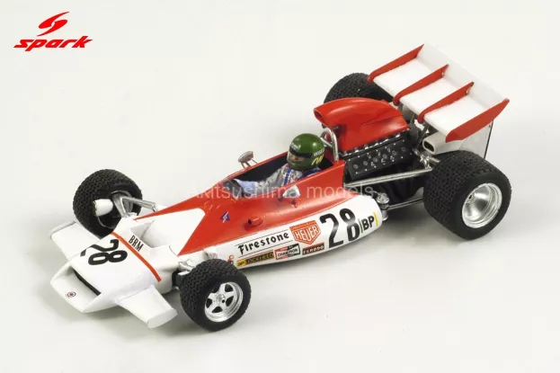 Spark Brm F1 P160b N 28 Monaco Gp 1972 Reine Wisell 1:43 S1742